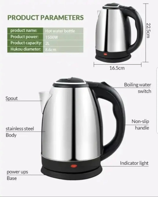 Electric Kettle (2.0 Liter) Hot Water Kettle Elegant Design Premium Quality Tea Coffee Warmer with Automatic Switch Function